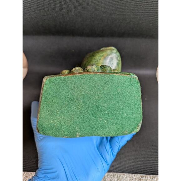 James Tandi Green Stone African Woman Carved Bust Signed Excellent Condition - Picture 9 of 10